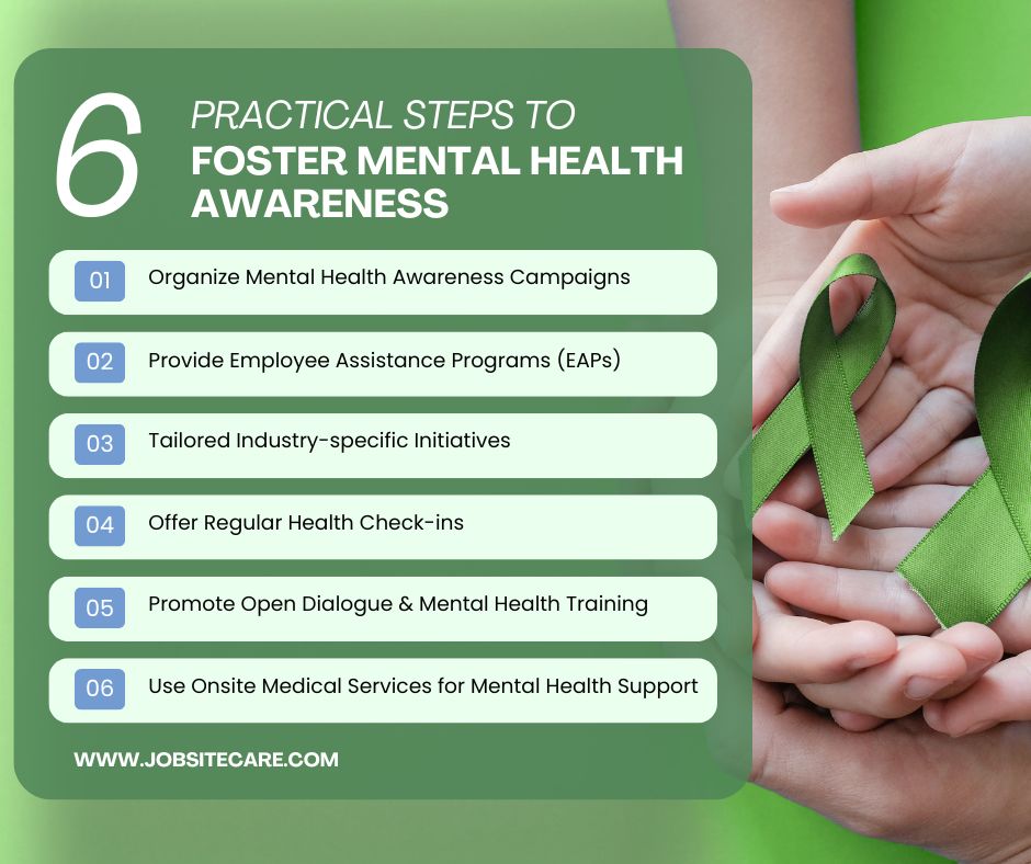 6 practical steps to help raise mental health awareness and support well-being in the workplace